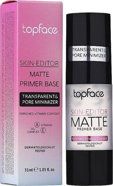 TopFace База под макияж Skin Editor Matte Primer Base 02 Transparent 31ml 15757 фото